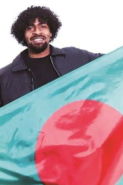 ফুটবলার হামজা চৌধুরী। ছবি: সংগৃহীত