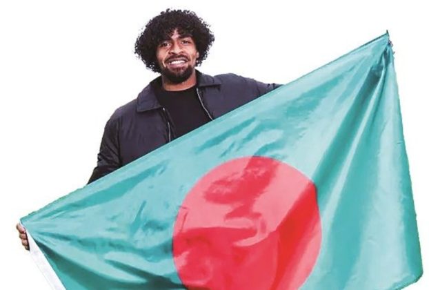 ফুটবলার হামজা চৌধুরী। ছবি: সংগৃহীত